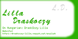lilla draskoczy business card
